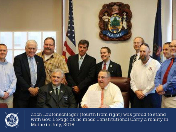 On July 8, 2015 Maine became a Constitutional Carry state when Governor Paul LePage signed LD 652 into law